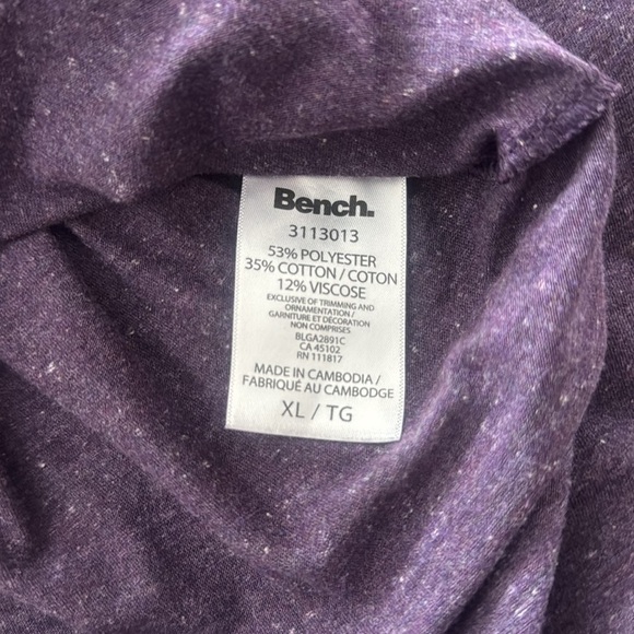 BNWOT Bench Long Sleeve Shirt Size XL❤️❤️ - Picture 4 of 4